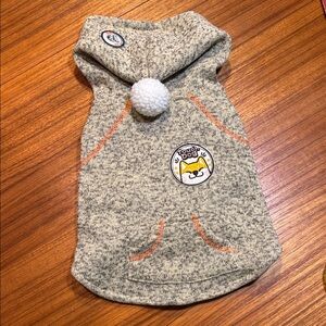 Touch dog brand Gray and Orange Dog Jacket size S